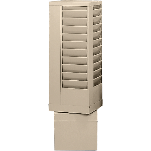 Literature Storage Racks, Rotating, 44 Slots, Steel, 14-1/8" W x 14-1/8" D x 48-1/2" H SPOC Demo