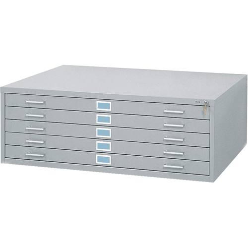 Steel Plan Files, 5 Drawers, 46-3/8" W x 35-3/8" D x 16-1/2" H SPOC Demo