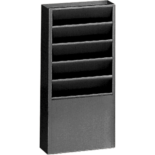Literature Storage Racks, Stationary, 5 Slots, Steel, 9-3/4" W x 4-1/8" D x 21" H SPOC Demo