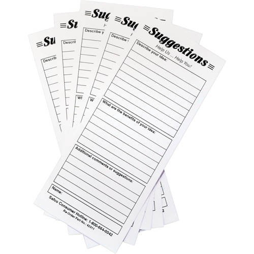 Suggestion Boxes - Suggestion Cards, 25/pkg SPOC Demo