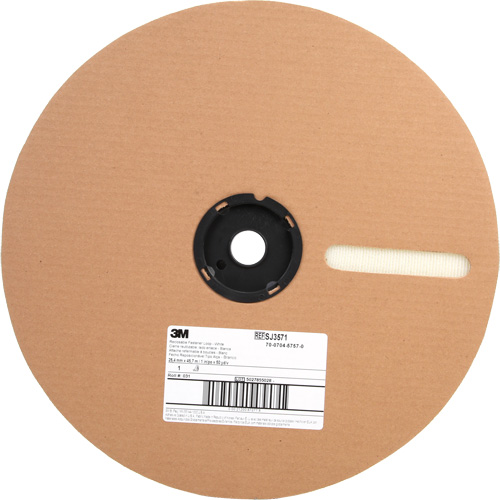 Fastener, Loop, 50 yds x 1", Adhesive, White SPOC Demo