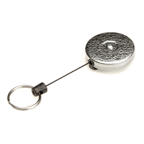 D&eacute;rouleurs autor&eacute;tractables originaux #485-HDK, Chrome, C&acirc;ble 48", Fixation Agrafe de ceinture SPOC Demo