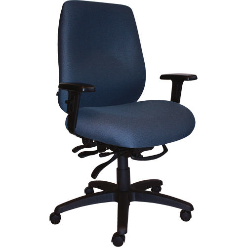 Chaises ergonomiques robustes Cierra , Tissu, Bleu, Capacit&eacute; 400 lb SPOC Demo