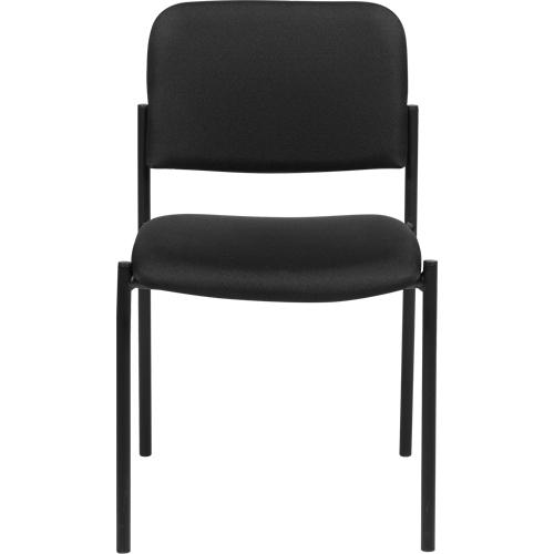 Armless Stacking Chairs, Fabric, 32" High, 300 lbs. Capacity, Black SPOC Demo