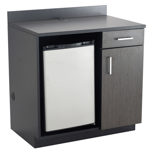 Armoire modulaire, M&eacute;lamine, 39" h x 36" la x 25" P, Nuit d'Asie/noir SPOC Demo