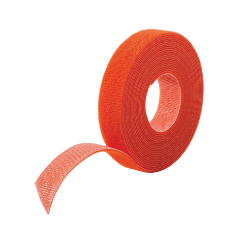 One-Wrap&reg; Cable Management Tape, Hook & Loop, 25 yds x 3/4", Self-Grip, Orange SPOC Demo