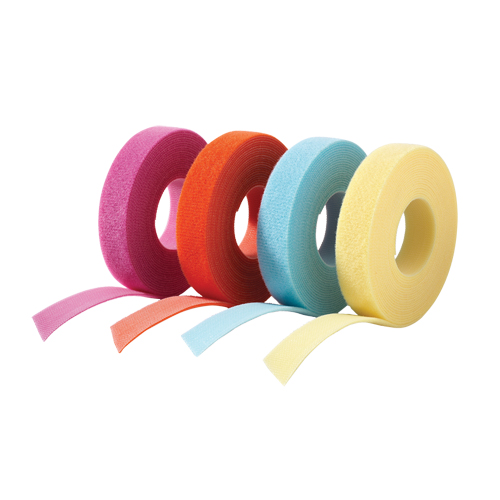 One-Wrap&reg; Cable Management Tape, Hook & Loop, 25 yds x 3/4", Self-Grip, Aqua SPOC Demo