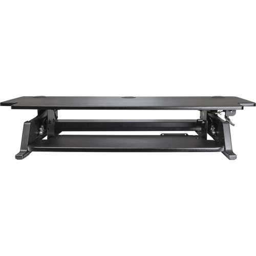 Poste de travail assis-debout Goya, Mod&egrave;le de bureau, 20" h x 42" la x 16" p, Noir SPOC Demo