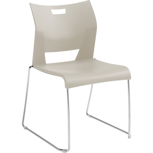 Duet Armless Training Chair, Plastic, 33-1/4" High, 350 lbs. Capacity, White SPOC Demo