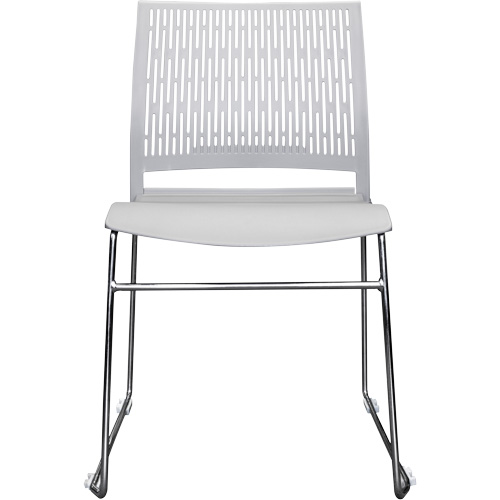 Chaises empilables s&eacute;rie Activ, Polypropyl&egrave;ne, Hauteur 32-3/8", Capacit&eacute; 275 lb, Gris SPOC Demo