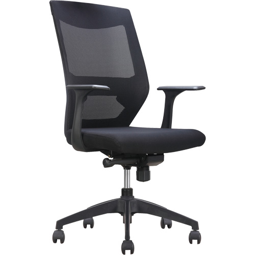 Chaise de bureau ajustable &agrave; basculement synchronis&eacute; s&eacute;rie Activ, Tissu/Mailles, Noir, Capacit&eacute; 275 lb SPOC Demo
