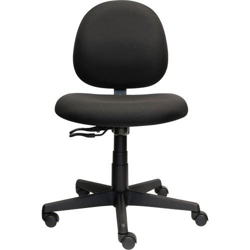 Chaise de travail &agrave; dossier bas Aspen, Tissu, Noir, Capacit&eacute; 275 lb SPOC Demo