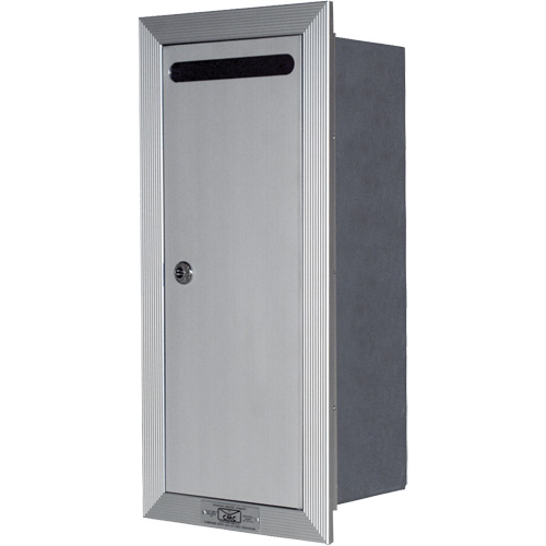 Recessed Collection Box, Wall -Mounted, 16-3/16" x 6-3/8", Aluminum SPOC Demo