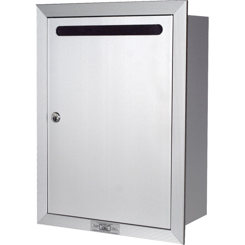 Recessed Collection Box, Wall -Mounted, 16-3/16" x 11-3/4", Aluminum SPOC Demo