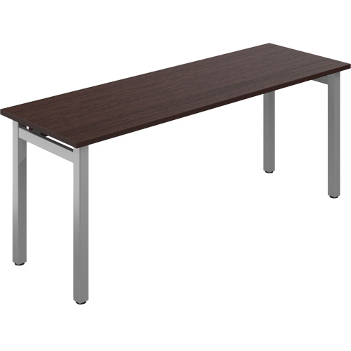 Newland Table Desk, 29-7/10" L x 72" W x 29-3/5" H, Dark Brown SPOC Demo