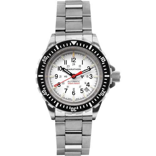 Arctic Edition Large Diver's Automatic GSAR Watch with Stainless Steel Bracelet, Digital, Battery Operated, 41 mm, Silver SPOC Demo
