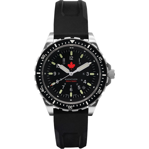 Red Maple Jumbo Diver's Quartz Watch, Digital, Battery Operated, 46 mm, Black SPOC Demo