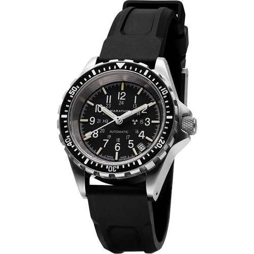 Steel Navigator with Date on Black 3-Piece Rubber Strap Kit, Digital, Battery Operated, 36 mm, Black SPOC Demo