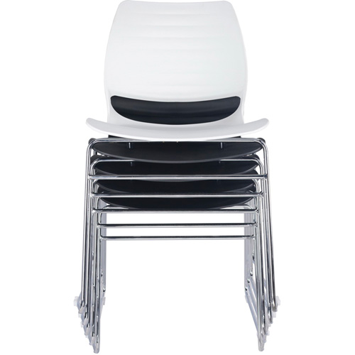 Chaises empilables, Polypropyl&egrave;ne, Hauteur 32", Capacit&eacute; 250 lb, Noir SPOC Demo