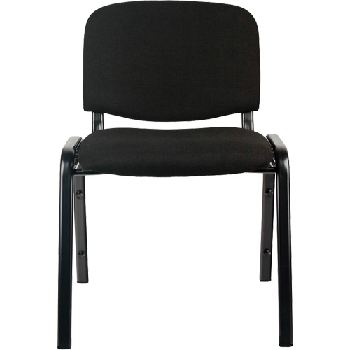 Stacking Chairs, Fabric, 32" High, 250 lbs. Capacity, Black SPOC Demo