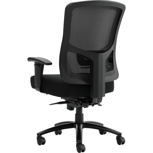Chaise &agrave; dossier haut avec m&eacute;canisme &agrave; basculement synchronis&eacute; robuste Raven 400, Mailles, Noir, Capacit&eacute; 400 lb SPOC Demo
