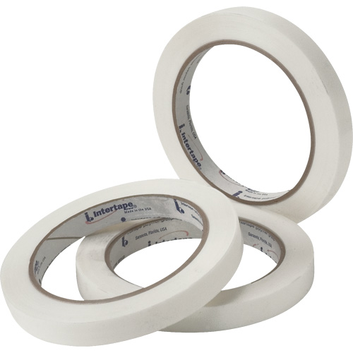 White General Purpose Strapping Tape, 2.7 mils Thick, 18.288 mm (18/25") x 54.864 m (180')  SPOC Demo