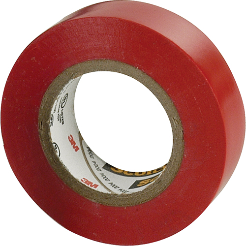 Scotch&reg; 35 Colour Coded Tape, 12.7 mm (1/2") x 6.1 m (20'), Red, 7 mils SPOC Demo