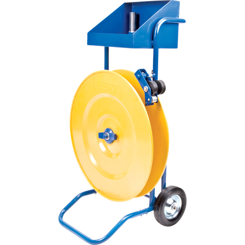 Strapping Dispenser, Polyester/Steel/Polypropylene Straps, 16"/8" Core Dia., 3"/8"/6" Roll Width SPOC Demo