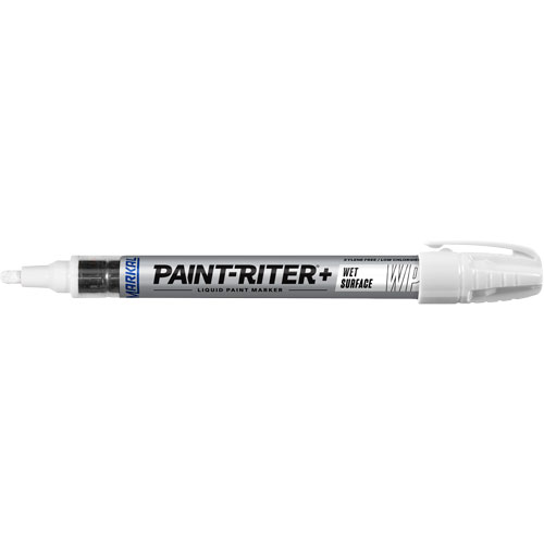 Marqueur &agrave; peinture pour surfaces humides Paint-Riter+, Liquide, Blanc SPOC Demo