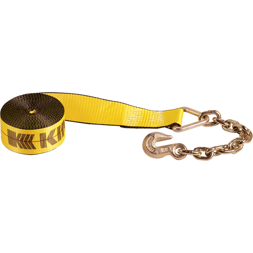 Winch Straps, Chain Anchor, 3" W x 30' L, 5400 lbs. (2450 kg) Working Load Limit SPOC Demo
