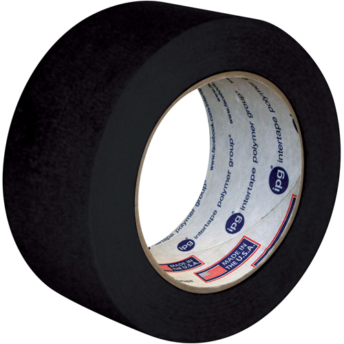 Utility Grade Coloured Masking Tape, 24 mm (1") x 55 m (180'), Black SPOC Demo