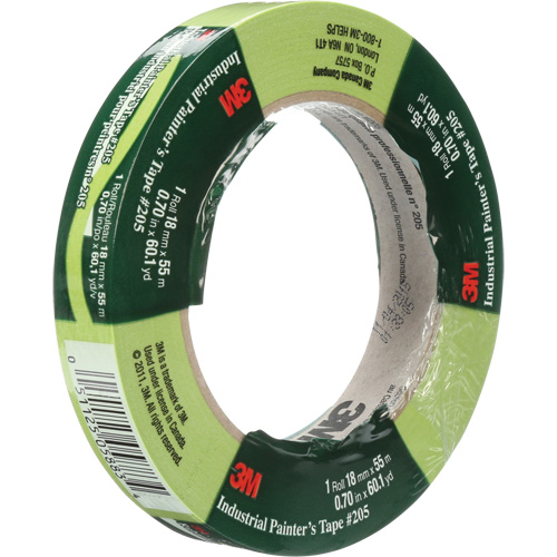 Industrial Painter's Tape 205, 18 mm (3/4") x 55 m (180'), Green SPOC Demo