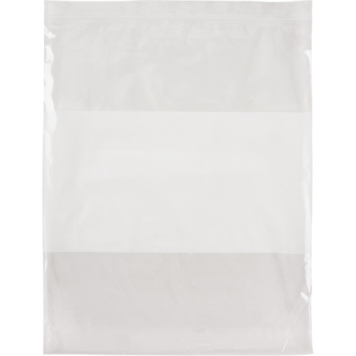 White Block Poly Bags, Reclosable, 15" x 12", 2 mils SPOC Demo