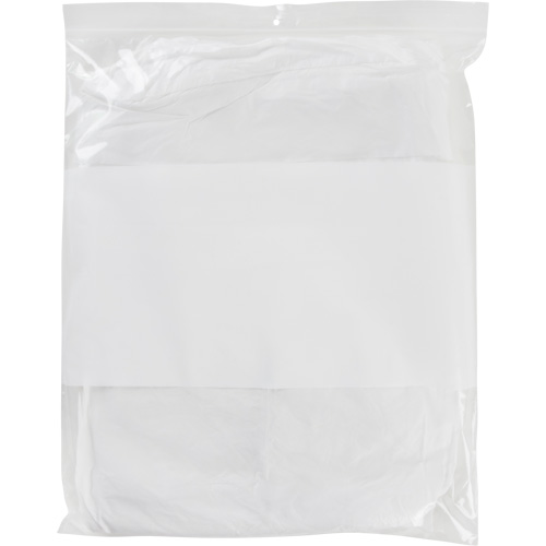 White Block Poly Bags, Reclosable, 15" x 12", 2 mils SPOC Demo