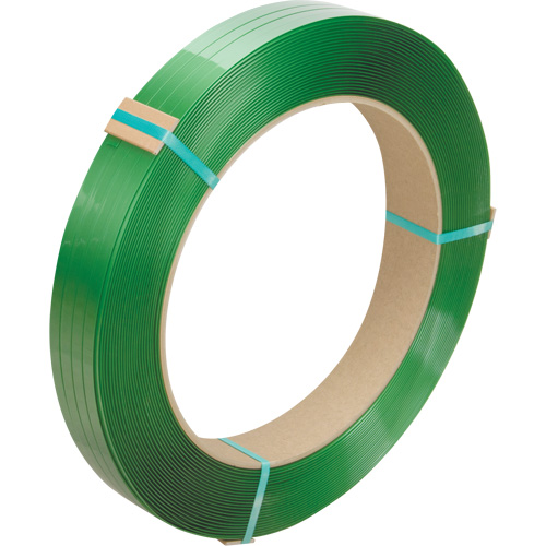 Strapping, Polyester, 1/2" W x 3380' L, Green, Manual Grade SPOC Demo