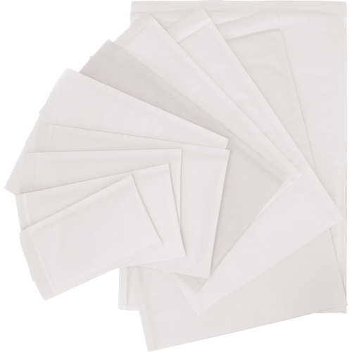 Enveloppe postale coussin&eacute;e, Papier blanc, 5" la x 10" lo SPOC Demo