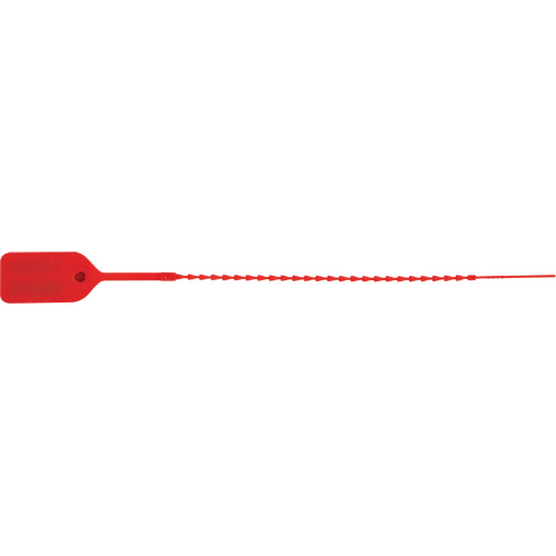 Standard-Duty Security Seal, 9", Plastic, Pull-Through SPOC Demo