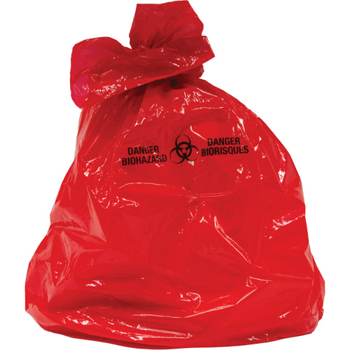 Sacs &agrave; d&eacute;chets, Biorisque, 50" lo x 37" la, 2 mils SPOC Demo