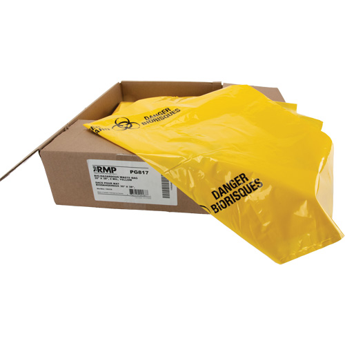 Waste Bags, Bio-Hazard, 38" L x 30" W, 2 mils SPOC Demo