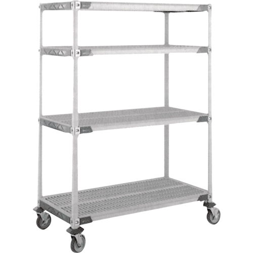 MetroMax I&reg; Stem Caster Cart, 4 Tiers, 24" x 69" x 60", 900 lbs. Capacity SPOC Demo