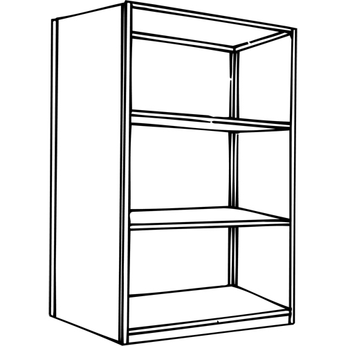 &eacute;l&eacute;ment de rayonnage Interlok, Acier, Sans boulons, Capacit&eacute; 800 lb, 36" la x 76" h x 24" p SPOC Demo