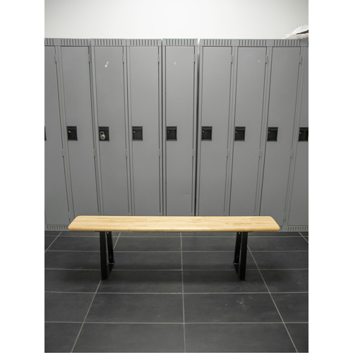 Locker Room Bench, Wood, 48" L x 9-1/2" W x 16-1/2" H SPOC Demo