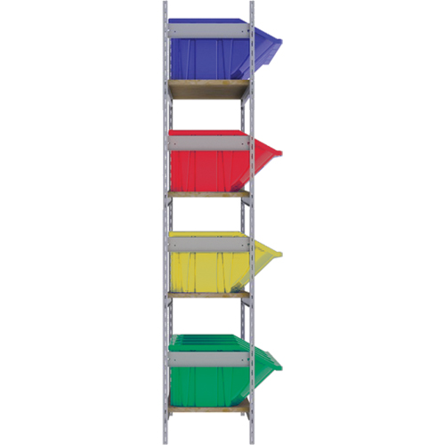 &eacute;tag&egrave;res larges avec bacs g&eacute;ants en plastique, Acier, Sans boulons, De base, 66" la x 72" h x 18" p SPOC Demo
