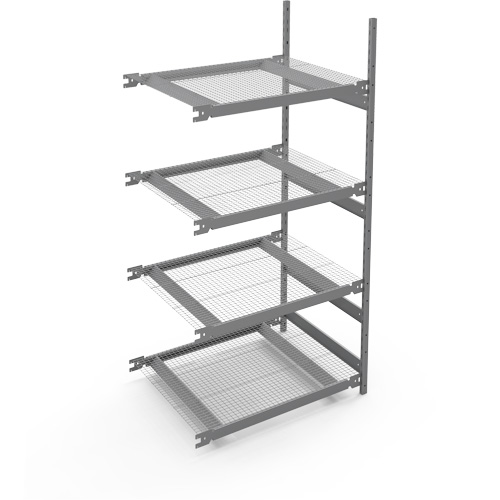 &eacute;tag&egrave;re de grande largeur, Acier, Sans boulons, Capacit&eacute; 1340 lb, 42" la x 84" h x 32" p SPOC Demo