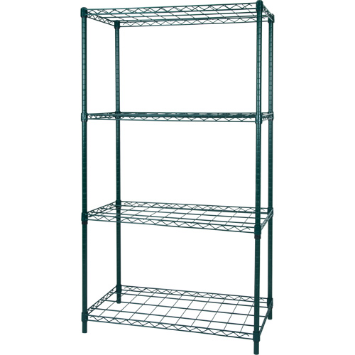 Dry Rack Shelving, 4 Tiers, 36" W x 63" H x 18" D SPOC Demo