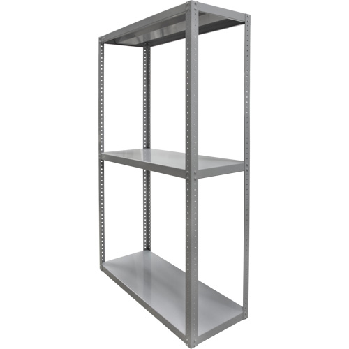 Heavy-Duty Shelving, Steel, Bolted, 3000 lbs. Capacity, 36" W x 72" H x 18" D SPOC Demo