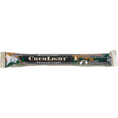 6" Cyalume&reg; Lightsticks, Green, 12 hrs. Duration SPOC Demo