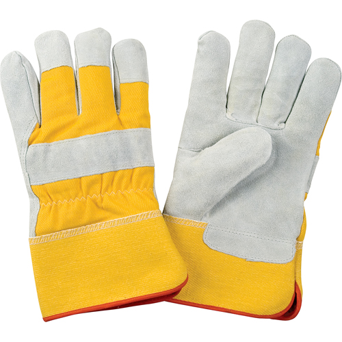 Gants d'ajusteur doubl&eacute;s pour l'hiver de premi&egrave;re qualit&eacute;, Grand, Paume en Cuir de vache refendu, Doublure en Molleton de mousse SPOC Demo
