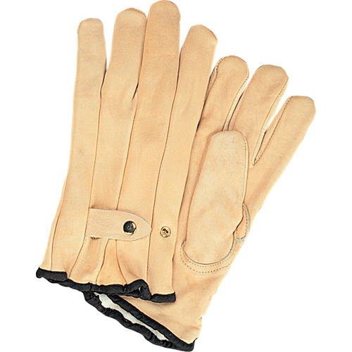 Winter-Lined Ropers Gloves, Small, Grain Cowhide Palm, Fleece Inner Lining SPOC Demo