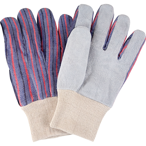Standard-Duty Work Gloves, Large, Split Cowhide Palm SPOC Demo